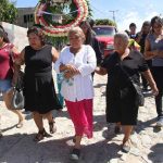 Relatives in the funeral procession for lynching victims.