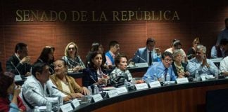 Morena party senators introduced spending cuts.