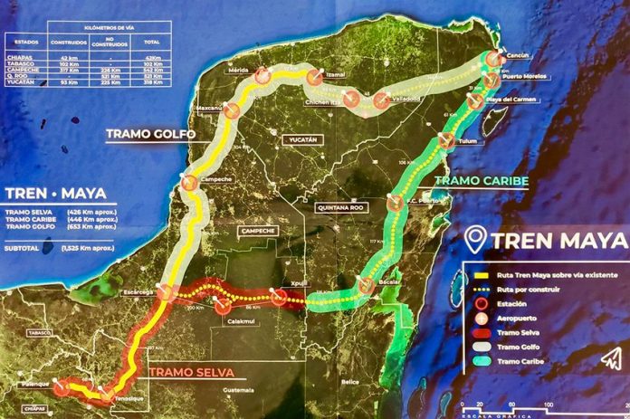 maya train route map