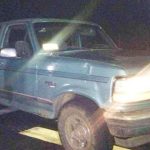 Truck in which five bodies were found.