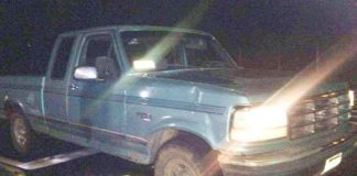 Truck in which five bodies were found.
