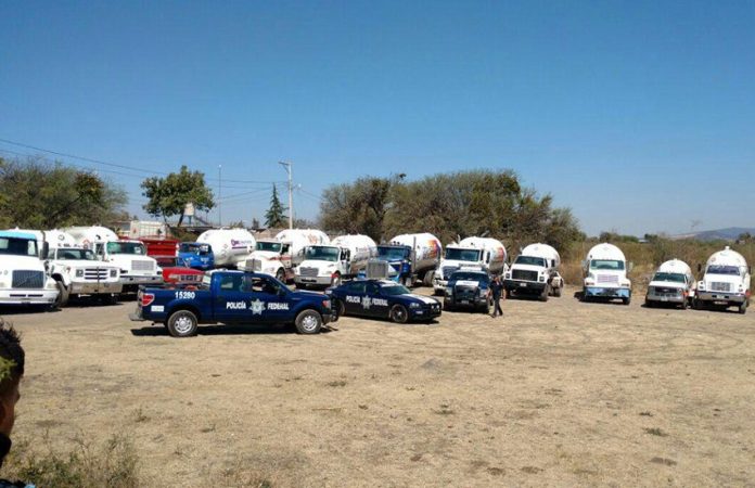 15 stolen gas trucks were located last year in Apaseo el Alto, Guanajuato.