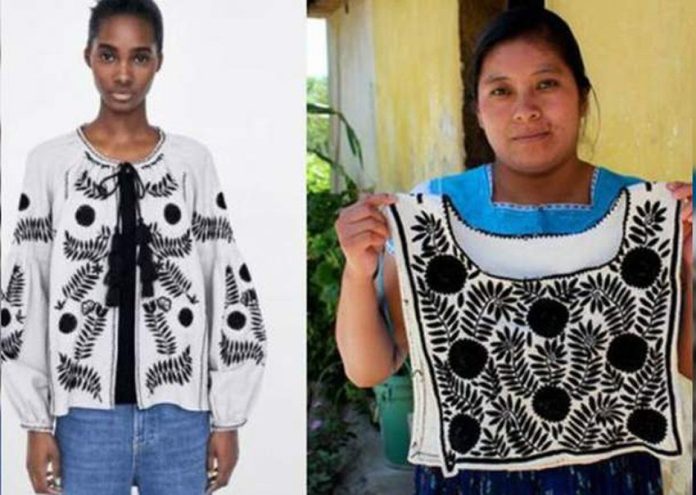 Zara's product, left, and that of a Chiapas artisan.