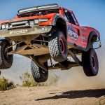 A truck gets air during last year's Baja 1000.