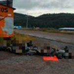 Bodies left on the roadside in the Tarahumara region.