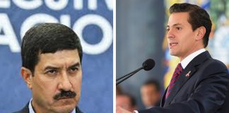 Anti-corruption crusader Corral, left, and Peña Nieto, who is seeking legal protection.