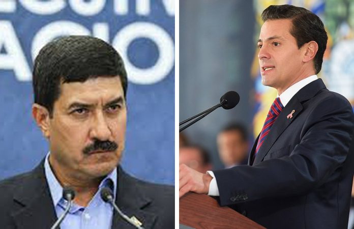 Anti-corruption crusader Corral, left, and Peña Nieto, who is seeking legal protection.