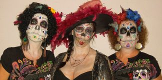 Dressed for Halloween? No, Day of the Dead.