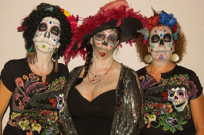 Dressed for Halloween? No, Day of the Dead.