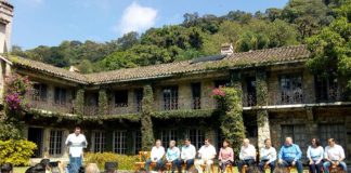 Yesterday's ceremony at El Faunito.