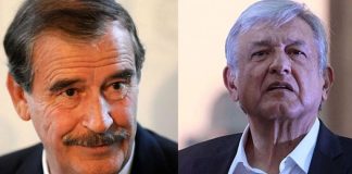 Fox, left, says yes to fracking. AMLO says no.