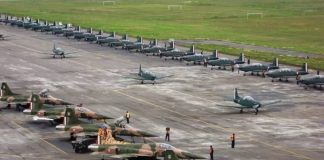 Santa Lucía air force base: water issues here too.