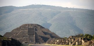 Pyramid of the Moon at Teotihuacán.
