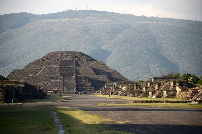 Pyramid of the Moon at Teotihuacán.