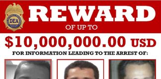 The reward poster for the Jalisco cartel leader.