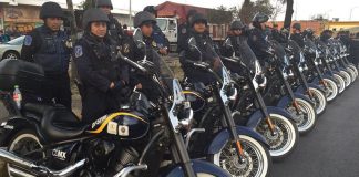 Police aboard motorcycles and in patrol cars allegedly robbed a man of half a million pesos.