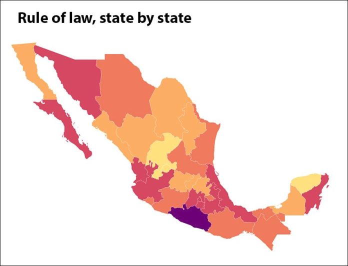 mexico states rule of law index