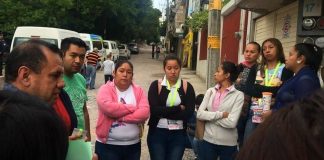 Wary teachers: a state education official speaks with teachers worried about insecurity.