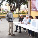 Voters at a polling station in Querétaro.