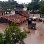A flooded home in Nayarit.