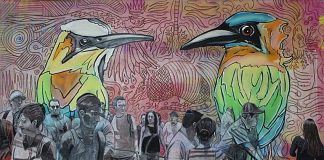 Work by organizer and artist Jason Schell.