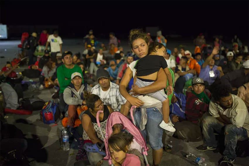 The Central American caravan includes many women asylum seekers hoping to give their children a safer life in the United States.