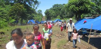 Displaced citizens in Guerrero.