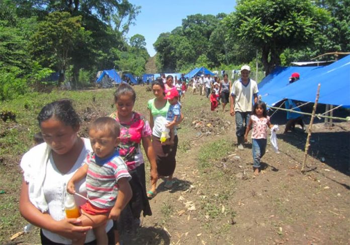 Displaced citizens in Guerrero.
