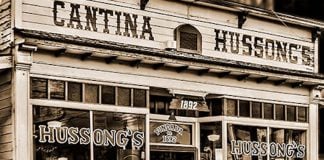 The famous Baja bar called Hussong's.