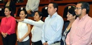 Lorenzo is sworn in as mayor of one of Guerrero's poorest municipalities.