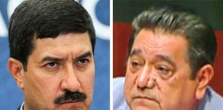 Governor Corral, left, and Senator Salgado.