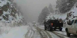 Winter has arrived in higher regions of Chihuahua.