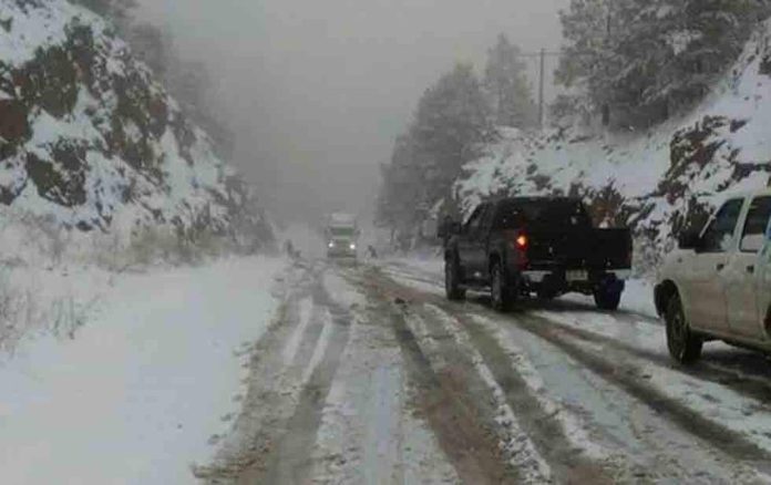 Winter has arrived in higher regions of Chihuahua.
