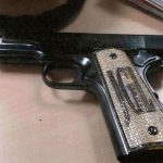 El Chapo's diamond-encrusted .38 was presented as evidence in court in New York.