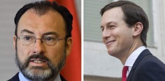 Videgaray, left, and Kushner, praised for trade deal.