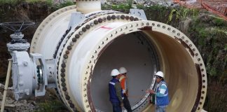 One of the sites where water system upgrades are being carried out.