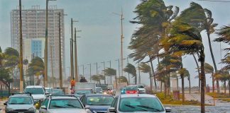 Stormy weather in Veracruz.