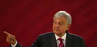 AMLO at his morning press conference.