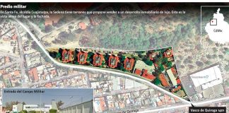 The military site where luxury apartments would be built to fund the National Guard.