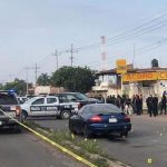 Scene of this morning's ambush in Jalisco.