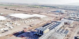 The brewery that is under construction in Baja California.