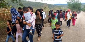Displaced citizens of Chiapas who were forced to flee their homes last year.