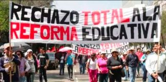One of many marches held to protest the 2012 education reform.