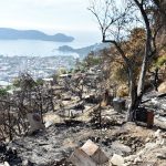 Devastation left by last week's fire in Zihuatanejo.