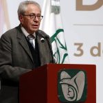 Health Secretary Alcocer speaks on Saturday in Mérida.