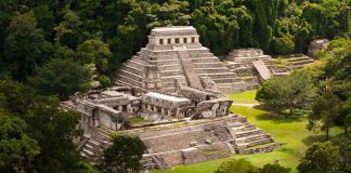 The archaeological site at Palenque, which had been slated to become one of three sustainable tourism centers.