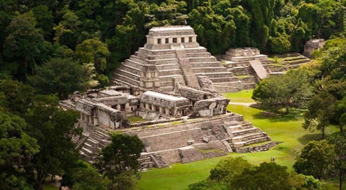 The archaeological site at Palenque, which had been slated to become one of three sustainable tourism centers.
