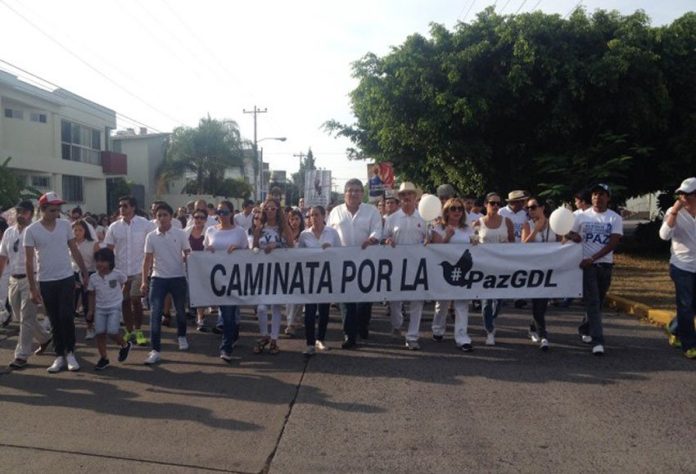 A peace march in Guadalajara in 2015.