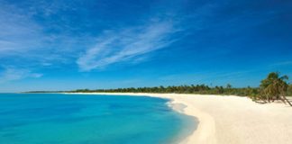A beach in the popular Riviera Maya.
