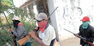 Self-defense militia on the move in Guerrero.